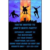 Skateboarding Invitations