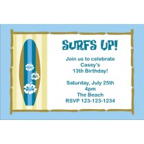 Surf Board Invitation