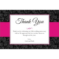 Sophisticated Floral Thank You Card