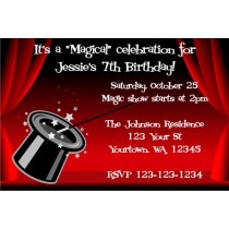 Magician's Hat - Magic Show invitation