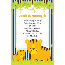 Jungle Fun Invitation  - Tiger and Cub