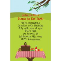 Picnic Invitation - Table in the Park