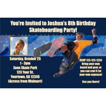 Tony Hawk Skateboarding Invitations
