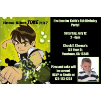 Ben 10 Photo Invitations