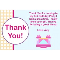 Bounce House Thank You Card