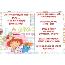 Strawberry Shortcake Invitations