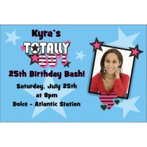 80s Retro Photo Birthday Invitation