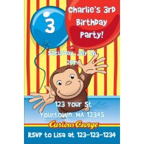 Curious George Invitations