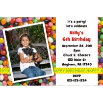 Jelly Beans Photo Invitation