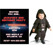 Star Wars inspired Feel the Force Photo Invitation