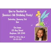 Tinkerbell Photo Invitation