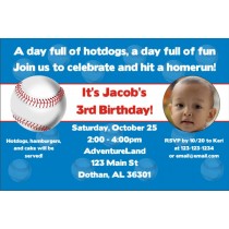 Baseball Photo Invitations