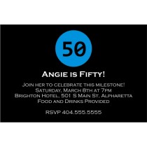 simple circle party invitation