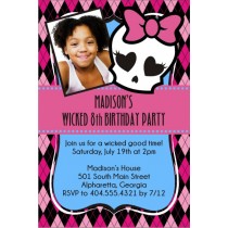 Monster High Photo Invitation