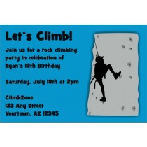 Rock Climbing Invitation - ALL COLORS