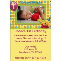 Winnie the Pooh Photo Invitations 2