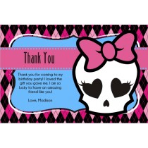 monster high thank you card