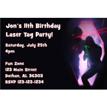 Laser Tag Invitation