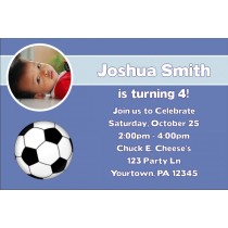 Sports Photo Invitations - Football, Baseball, Soccer, Basketball