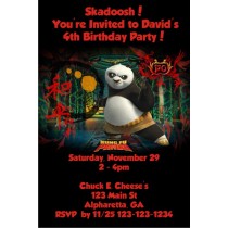 Kung Fu Panda Invitation