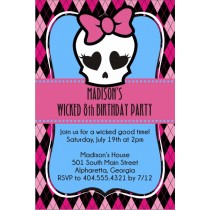 monster high invitation