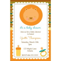 Baby Lion Baby Shower Invitation