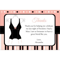 Lingerie Bridal Shower Bachelorette Party Thank You Card 3