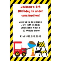 Dump Truck Under Construction Invitation