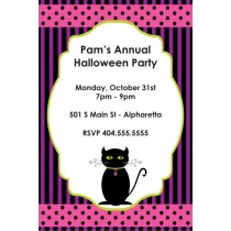 Spooky Kitty Halloween Party Invitation