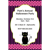 Spooky Kitty Halloween Party Invitation