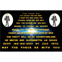 Star Wars Photo Invitations - 2 PHOTOS