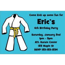 Karate TaeKwanDo Martial Arts Invitation - ALL COLORS