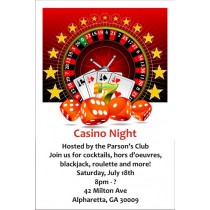 Casino Night Invitation