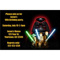 Star Wars - Lego Star Wars Invitations
