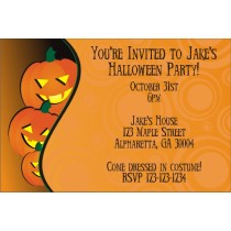 Pumpkins Halloween Party Invitation