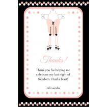 Lingerie Bridal Shower Bachelorette Party Thank You Card