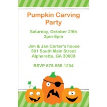 Halloween Silly Pumpkins Invitation