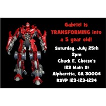 Transforming Robot (Like Transformers) Invitation