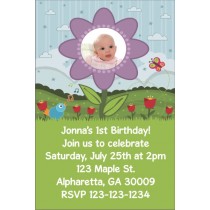 Flower Photo Invitation