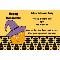 Candy Bucket Halloween Party Invitation