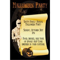 Mummy Halloween Party Invitation