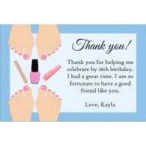 Pedicure Thank You Card - Light Skin