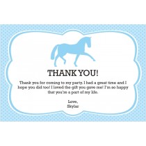 Horse custom thank you card