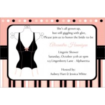 Lingerie Bridal Shower Bachelorette Party Invitation 3