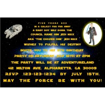 Star Wars Photo Invitations