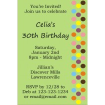 Dot Sprinkles Invitation