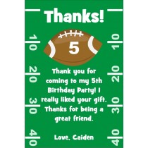 Football Thank You Cards