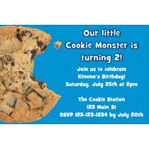 Cookie Monster Invitation