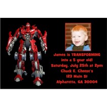 Transforming Robot Photo Invitation -Like Transformers