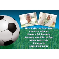 Soccer Photo Invitation